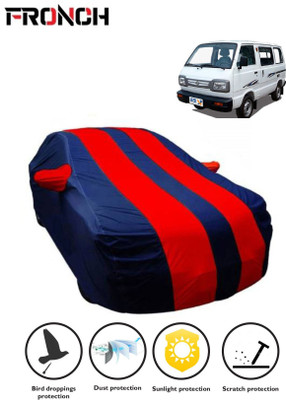 FRONCH Car Cover For Maruti Suzuki Omni (With Mirror Pockets)(Red, Blue)