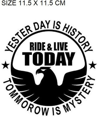 RUDRANSH Sticker & Decal for Car & Bike(Black)