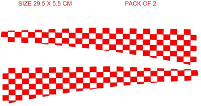 RUDRANSH Sticker & Decal for Car & Bike(Red)