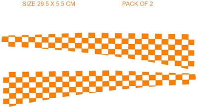 RUDRANSH Sticker & Decal for Car & Bike(Orange)