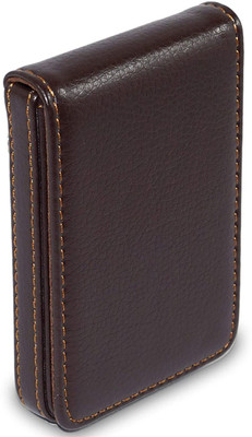 Neel 20 Card Holder(Set of 1, Brown)