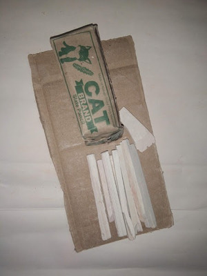juturus G Cat Thick Slate Pencils 400g Writing Chalk(40 Sticks)
