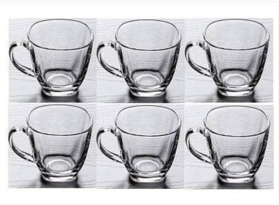 Dakshayanii Glass Insulated Coffee Mugs, Glass Tea Mugs, Set of 4 (, 350 ml), Double Wall Glass(Clear, Cup and Saucer)