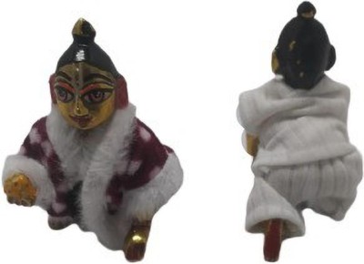 Kanha Laddu Gopal Winter Special Combo.....Size 2 Laddu Gopal WINTER Special Thick HEAVY Coat/VELVET Dress/Jacket With One Set Of BODY WARMER {KEEP Your Laddu WARM With This }[Best For ALL Upcoming Festivals] Size 2 Handmade Premium Quality Dress(Cotton)