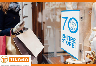 TILARA 1 Compartments Acrylic Window Sign Holder(clear)