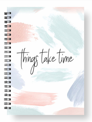 3DS wiro note book A5 Diary Ruled 144 Pages(things take time)