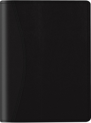 WHNOATOC PU Leather File Folder(Set Of 1, Black)