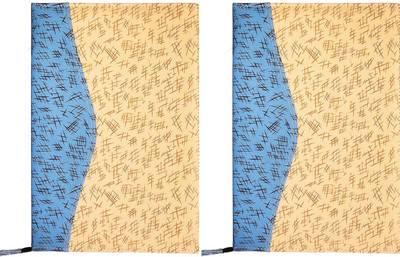 R K SALES Leatherite File Folder(Set Of 2, Blue, Cream)