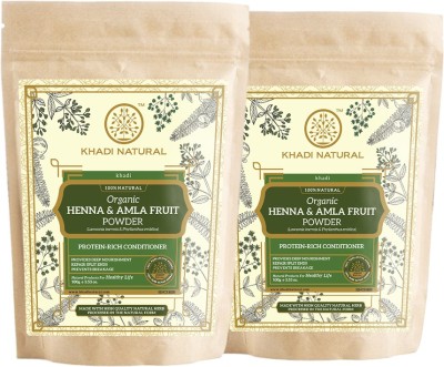 KHADI NATURAL Henna & Amla Fruit Organic Powder(200 g)