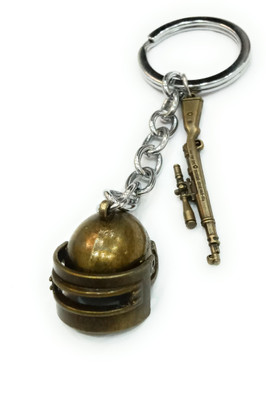 swagtreg PUBG Metallic Kar98k With Level 3 Helmet Key Chain