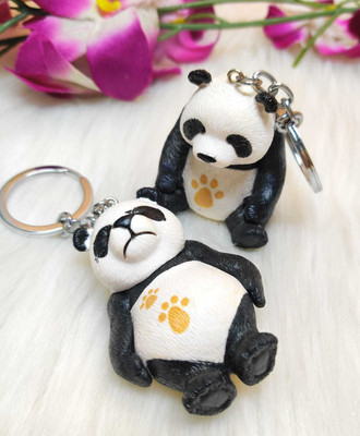 Tera13 Panda Key Ring Panda Teddy Bear Keyrings Keychains, Key Ring for Kids Key Chain