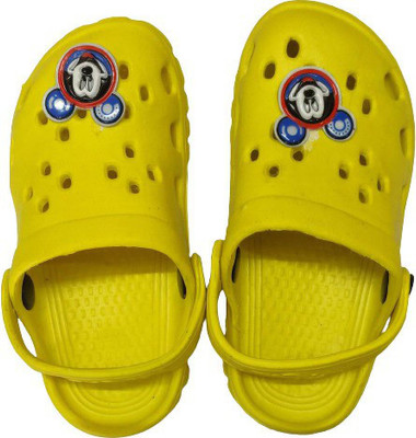 SRAV Mickey Boys & Girls Slip On Slipper Flip Flop(Yellow , 5-5.5 Years)
