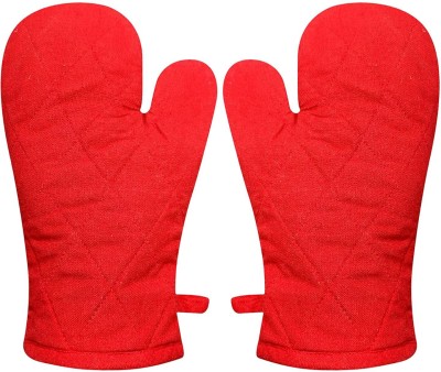 SSDN Red Cotton Kitchen Linen Set(Pack of 2)