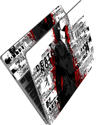 Anweshas Full Panel Laptop Skin Sticker Vinyl Bubble Free, Waterproof - Death Note Typography Self Adhesive Vinyl Laptop Skin Compatible for 15.6 inch(Theme: Comics & Cartoons)
