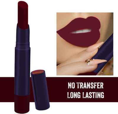 ADJD Matte Moisturizing Lipstick Maroon NON TRANSFER LIPSTICK(JET MAROON, 3.8 g)