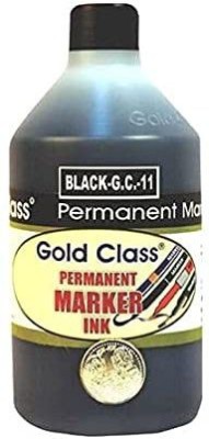 GoldClass Permanent Marker Ink-(500ml) (Black) 500 ml Marker Refill(Black)