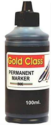 GoldClass Permanent Marker Ink(100ml)-Pack of 3(Black) 100 ml Marker Refill(Black)