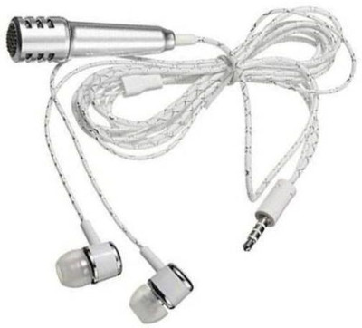 Clairbell GEC_573O_ Karaoke Singing Microphone Metal Sing Mic for Phone, for Computer, for PC Audio Cable with Stereo Earphone Compatible with all smart & IOS devices Microphone