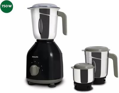 Phillips by Philips HL7756/00 750 Mixer Grinder (3 Jars, Black)