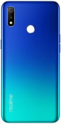 Purplesavvy Realme 3 Back Panel(Blue)