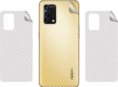 BERRIES BACK LAMINATION SKIN COMPATIBLE FOR OPPO F19S || 3D CARBON FIBER ULTRA-THIN PROTECTIVE FILM (TRANSPARENT) Mobile Skin(TRANSPARENT)