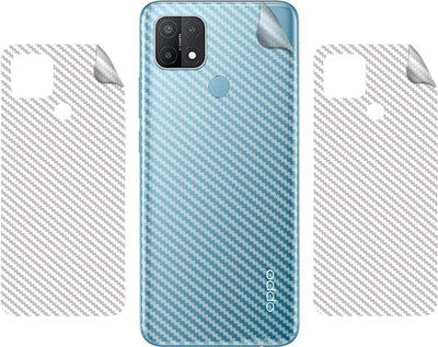 BERRIES BACK LAMINATION SKIN COMPATIBLE FOR OPPO A15S || 3D CARBON FIBER ULTRA-THIN PROTECTIVE FILM (TRANSPARENT) Mobile Skin(TRANSPARENT)