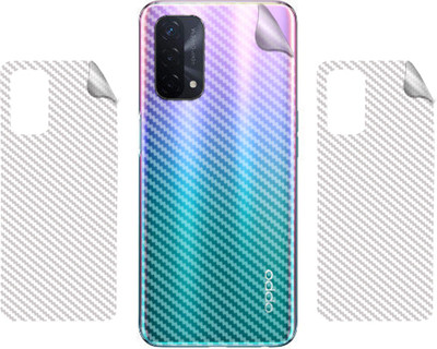 BERRIES BACK LAMINATION SKIN COMPATIBLE FOR OPPO A74 5G || 3D CARBON FIBER ULTRA-THIN PROTECTIVE FILM (TRANSPARENT) Mobile Skin(TRANSPARENT)