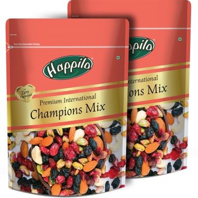 Happilo Premium International Champion Mix Cranberries, Blueberry, Cashews, Almonds, Pistachios, Raisins(2 x 160 g)