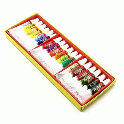 Kokuyo Camlin Student Water color Tube (Set of 18, Multicolor)(Set of 18, Yellow)