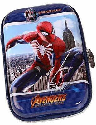 Neel® Avenger Pouch Embossed Pencil Box Cute Pencil Case Spider Man, Iron Man,Captain America Large Capacity Hardtop EVA Pencil Case Pouch Organizer for Girls Kids (Spider_Man) SPIDER MAN Art EVA Pencil Box