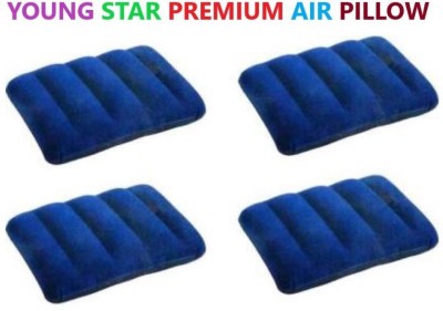 YOUNG STAR Air Stripes Travel Pillow Pack of 4(Blue)