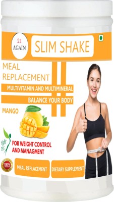 21 again Meal Replacement Shakes | Slim Shake | Fast Slim | For Weight Loss | Protein Shake Protein Shake(500 g, Mango)