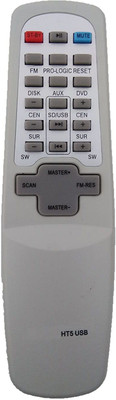 SHIELDGUARD HT5 USB Home Theater System Remote Control Compatible for  Home Theater MIT-Sun Remote Controller(Grey)