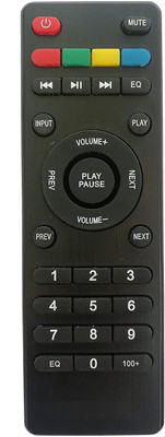 HDF Compatible for Zebronics Home Theatre Multimedia Woofer System Zebronics Home Theatre Multimedia System Remote Controller(Black)