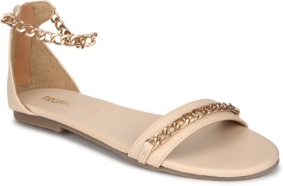 TRUFFLE COLLECTION Women Flats(Beige, Gold , 3)