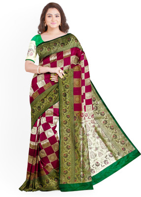 ladli's Woven Banarasi Pure Silk Saree(Pink)
