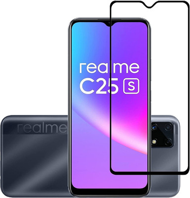Vastu Art Edge To Edge Tempered Glass for Realme C25 s(Pack of 1)