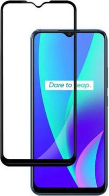 kentop Edge To Edge Tempered Glass for Oppo A15s + CPH2179(Pack of 1)