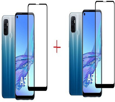 NIMMIKA ENTERPRISES Tempered Glass Guard for Oppo A32 Tempered Glass 11D(Pack of 2)