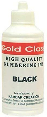 GoldClass Class Numbering Machine Ink(100ml)-Pack of 3(Black) Stamp Pad Ink(100 ml)