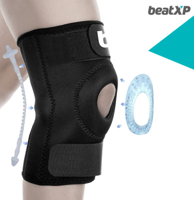 Pristyn care Knee Support, Open-Patella | Joint Injury Recovery |Adjustable Strapping by beatXP Knee Support(Black)