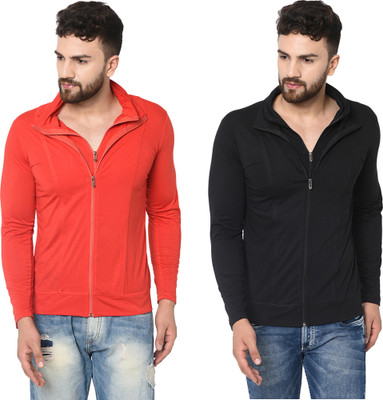 Jangoboy Solid Men Polo Neck Multicolor T-Shirt