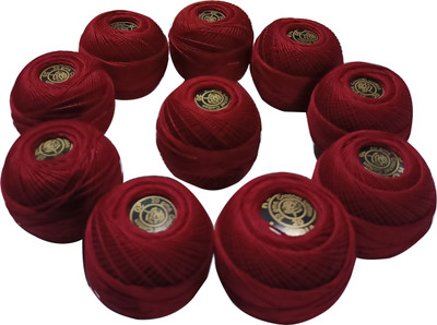 Abn Traders Maroon Thread(90 m Pack of10)