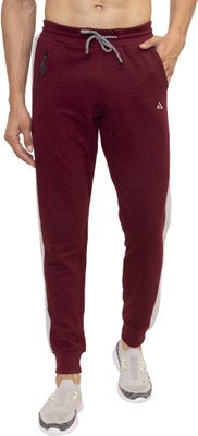 AVOLT Solid Men Maroon Track Pants