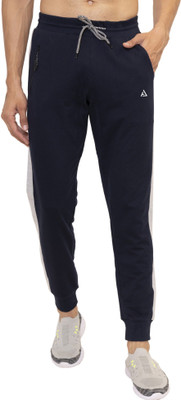 AVOLT Solid Men Dark Blue Track Pants