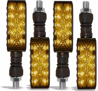 Miwings Rear, Side LED Indicator Light for Universal For Bike Universal For Bike(Amber)