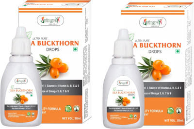 Vringra Sea Buckthorn Drops-Immunity Booster-Sea Buckthorn Extract-Seabuckthorn Liquid(2 x 30 ml)