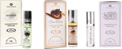 AL- REHAB Avenue, Choco Musk & Silver Combo Pack Floral Attar(Floral)