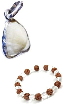 RSPSHAKTI Wood Beads Brass Bracelet