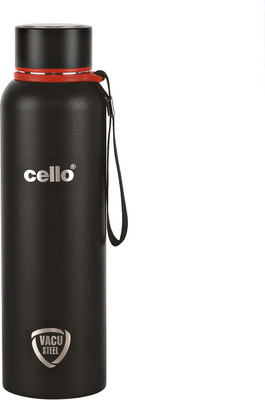 cello 900 ml Steel Bottle(Pack of 1, Black)